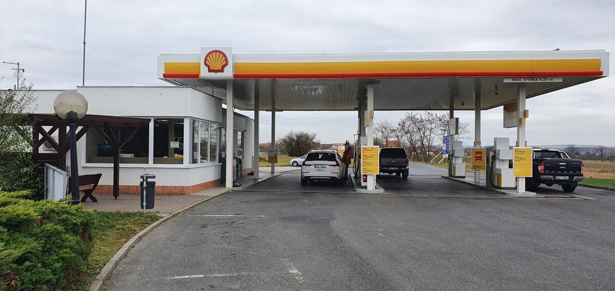 Fotografie čerpací stanice ČS Shell Napajedla a Ostrožská Nová Ves